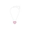 Swarovski Sublima Heart Shaped Rhodium Plated Pendant Imitation Crystal Necklace Women Necklace 5631931