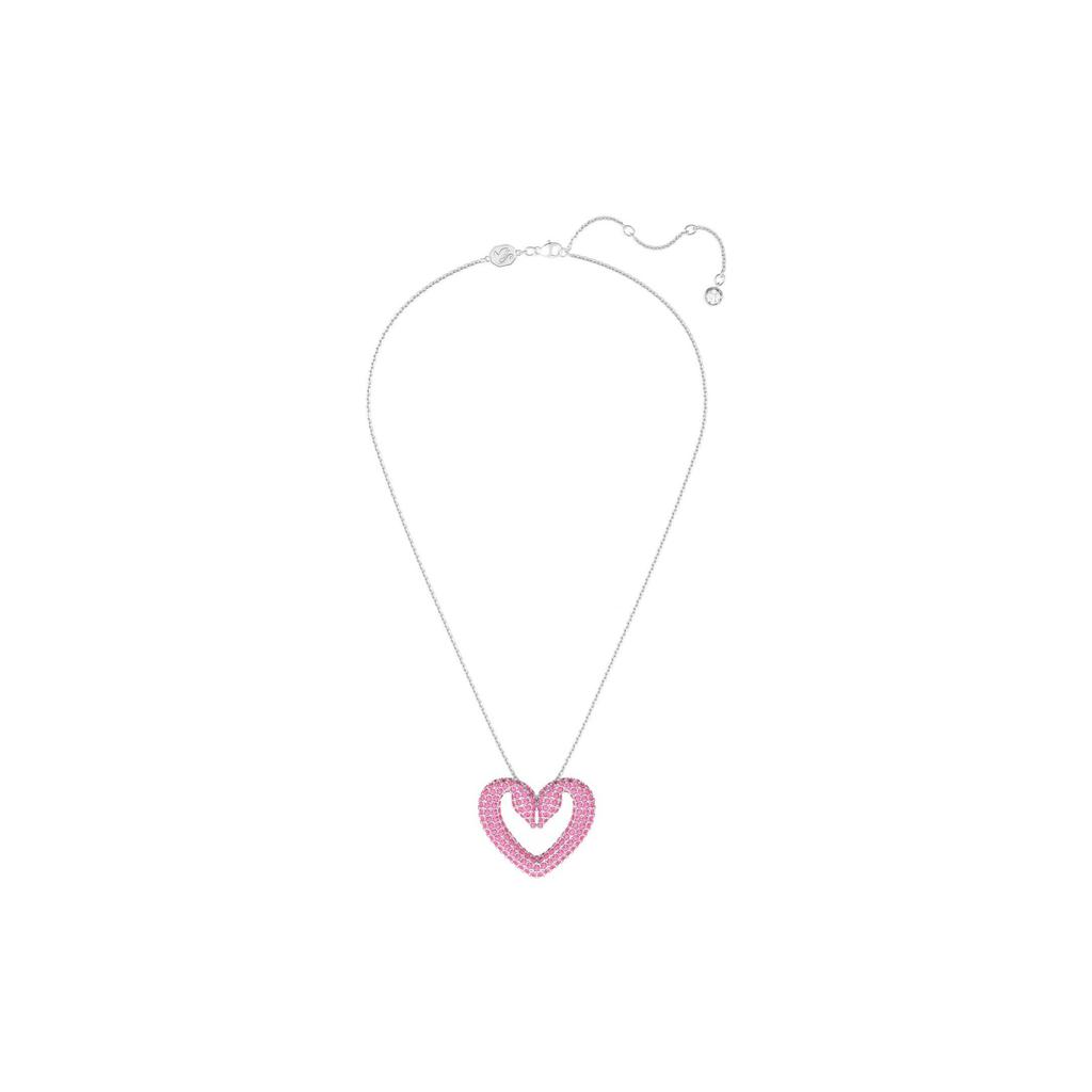 Swarovski Sublima Heart Shaped Rhodium Plated Pendant Imitation Crystal Necklace Women Necklace 5631931