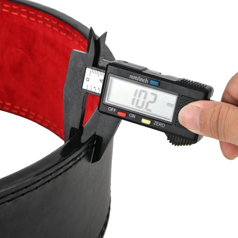Leather Weightlifting Belt Cowhide Lever Buckle Waist Support Powerlifting Strong Squat Deadlift Gym Training Fitness Workout