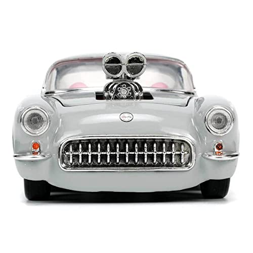 JADA TOYS 1/24 Scale Looney Tunes Chevrolet Corvette with Bugs Bunny Figure (32390) [Parallel Import]