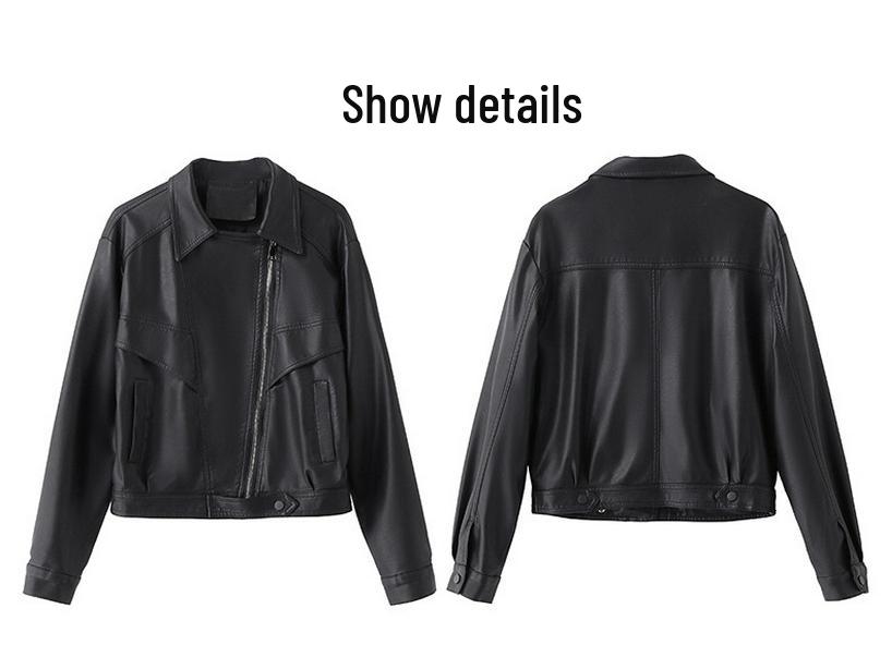 Women's PU Leather Jacket - Spring/Autumn 2025 Stylish & Versatile XG9972