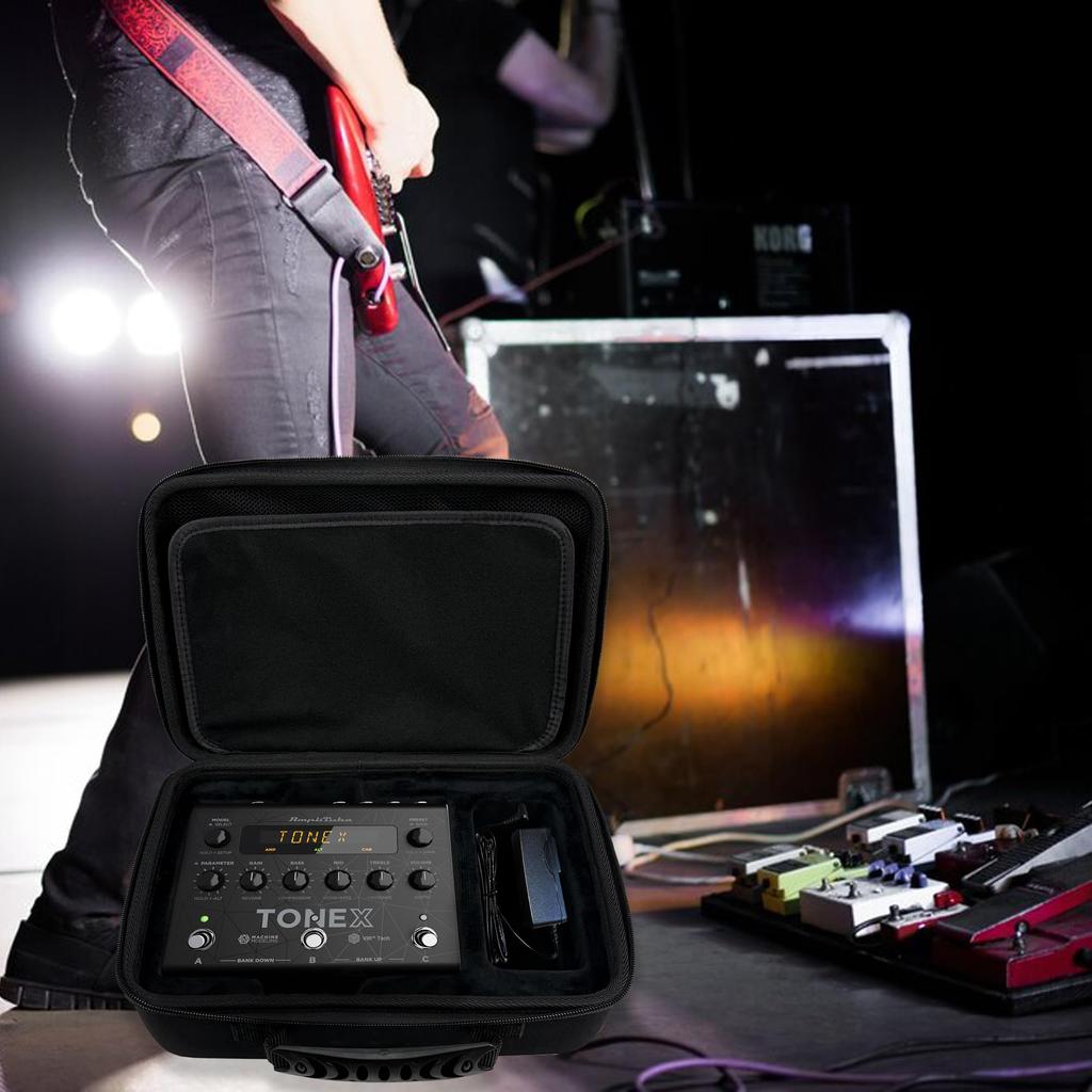 Musiin Guitar Effects Pedal Case for IK Multimedia TONEX Pedal and Ideal for and with Portable Shockproof Storage and Strap X-VIBE, X-DRIVE, X-SPACE,
