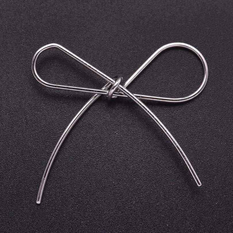 5pcs Girl Bows Pendant Fashion Stainless Steel Pendants For Jewelry Making Charm Handmade Necklace Earrings Bracelets Materials