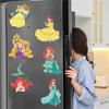 6Pcs Princess Series Diamond Art Fridge Magnet Diamond Painting Refrigerator Magnet Diamond Painting Fridge Magnet for Adults Beginners