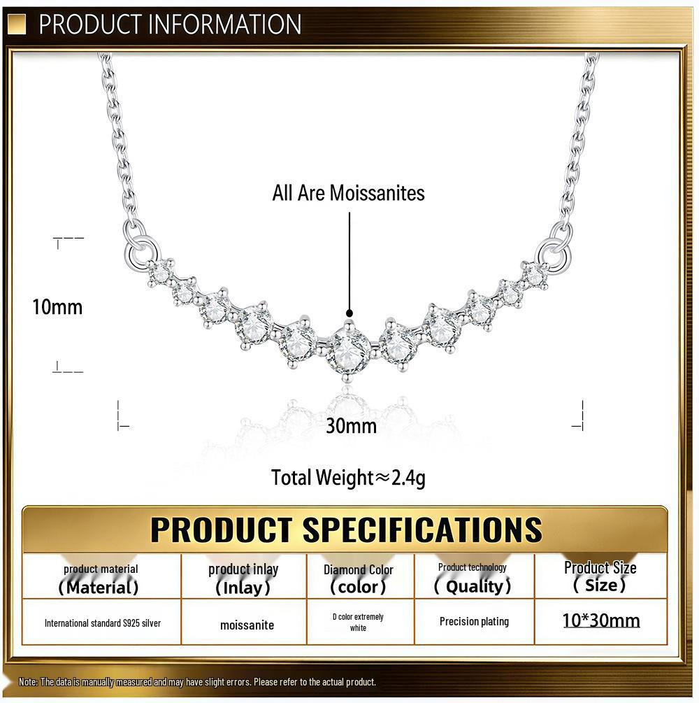 Cross Classic Moissanite Necklace: High-End Women's Accessory & Internet Celebrity Favorite