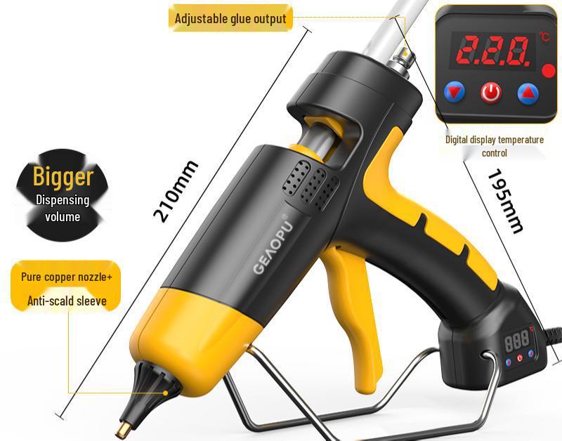 Adjustable Temp Hot Melt Glue Gun - DIY Electric Handy Tool for Crafts and Home Projects