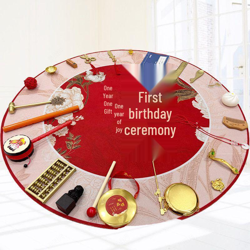 First Birthday Party Set: Props and Toys for One Year Olds with T-Shaped Carpet