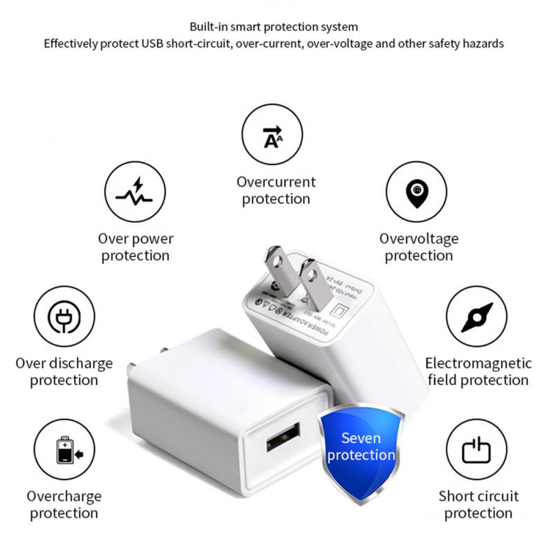 US Adapter 5V2A Fast Charging Conversion plug One USB Phone Charging Wall Charger Travel in USA Japan Thailand Canada Colombia