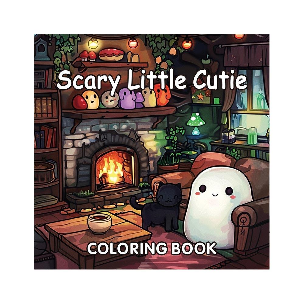 Educational Coloring Book Cartoon Doodles Book Creative Paperback  for Adults And Teens