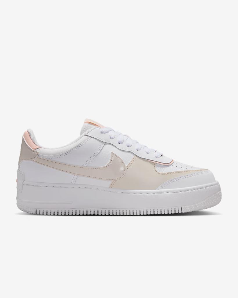 CI0919-121 Nike Air Force 1 Shadow Bílá Světle Orewood Hnědá Bílá Omytá (Ženy