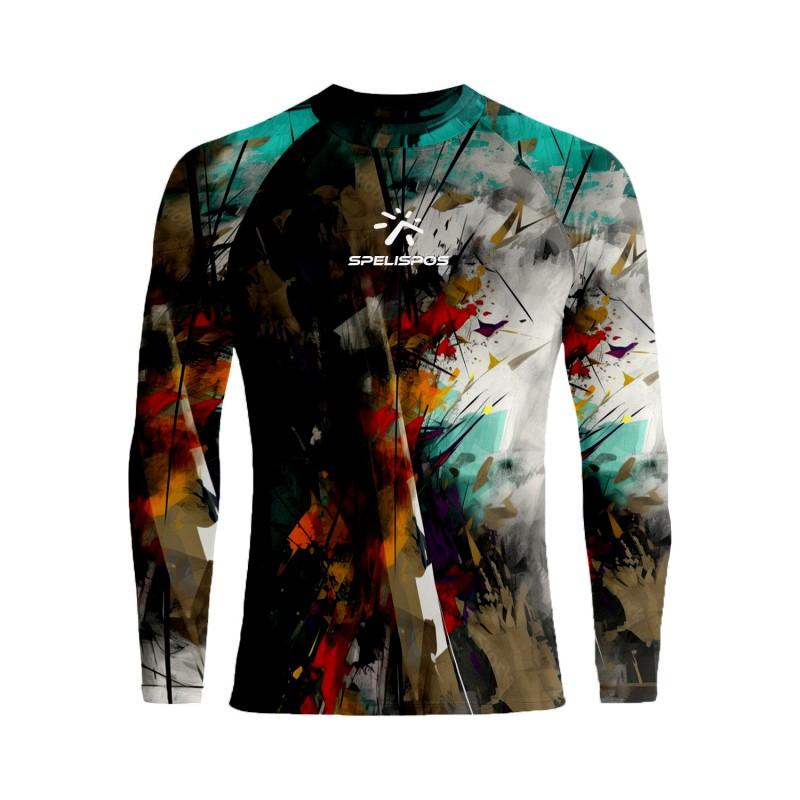 Mens Long Sleeve Hooded Rash Guard Surfing Diving Swimming UV Protection Quick Dry Sportswear