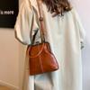 PU Leather Kiss Lock Shoulder Bag Elegant Vintage Women's Handbag  Outdoor