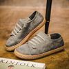 Women's Soft-soled Retro Flat Slip-on Lazy Shoes with Shallow Toe Design
