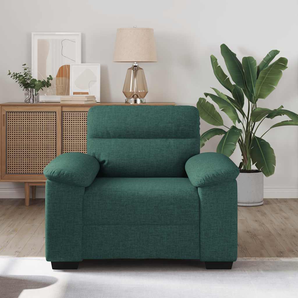 Armchair Dark Green 100x81x84 cm Fabric