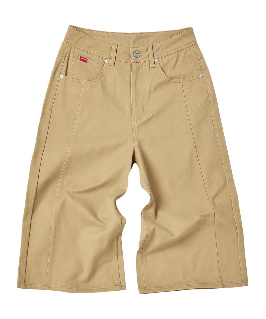 COMONINOZ W Bermuda Crop Pants [Mustard]