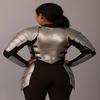 Brave Lady Warrior Armor, Medieval Steel Breastplate, Shoulder Pads, Fantasy Cosplay