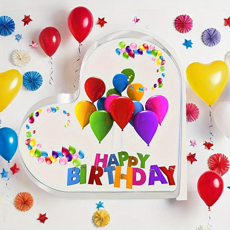 Charming Heart-Shaped Acrylic Birthday Gift - Perfect for Friends, Car Interior Accessory & Desk Decor- Acrylic Desktop Ornament 