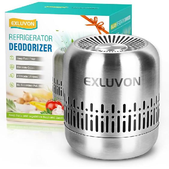 Refrigerator Deodorizer,Lasts for 10 Years Fridge Deodorizer Kitchen Gadgets Charcoal Air Purifier Odor Eliminator for Fridge & Freezer, Room,RV and Stainless Steel