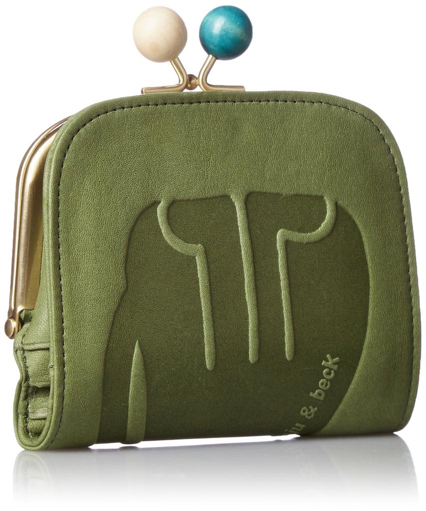 [Box 21] [Juju & Beck] Folding Wallet with Clasp 0331313 Green