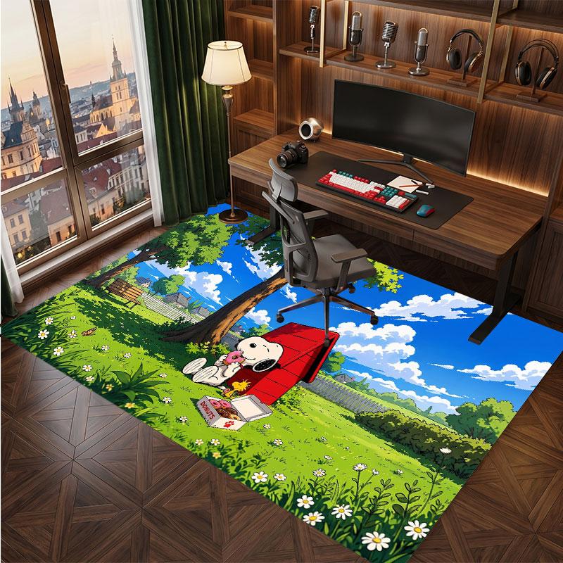 Snoopy Peanuts Rug Soft Thick Non Slip Floor Carpet for Bedroom Living Room Home Decor