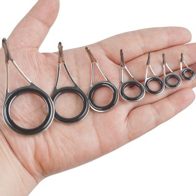 7Pcs/14Pcs Fishing Rod Repair Kit Stainless Steel Rod Tip Repair Kit Spinning Casting Fishing Rod Guides Replacement Tackle