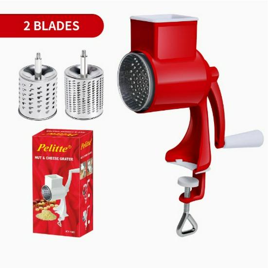 Multi-functional Manual Peanut and Cheese Shredder/Grinder