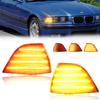 2X Front Corner Parking Light Turn Signal Light W/LED For 1992-1999 BMW 318i/318is/325i/325is/328i/328is/M3/323i/323is E36 Coupe