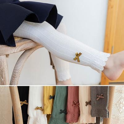 Frühling Herbst Baby Schleifenhose Neugeborenes Mädchen Leggings Gestreifte Baumwolle Prinzessin Hose Kinder Kinder Leggings Strumpfhose