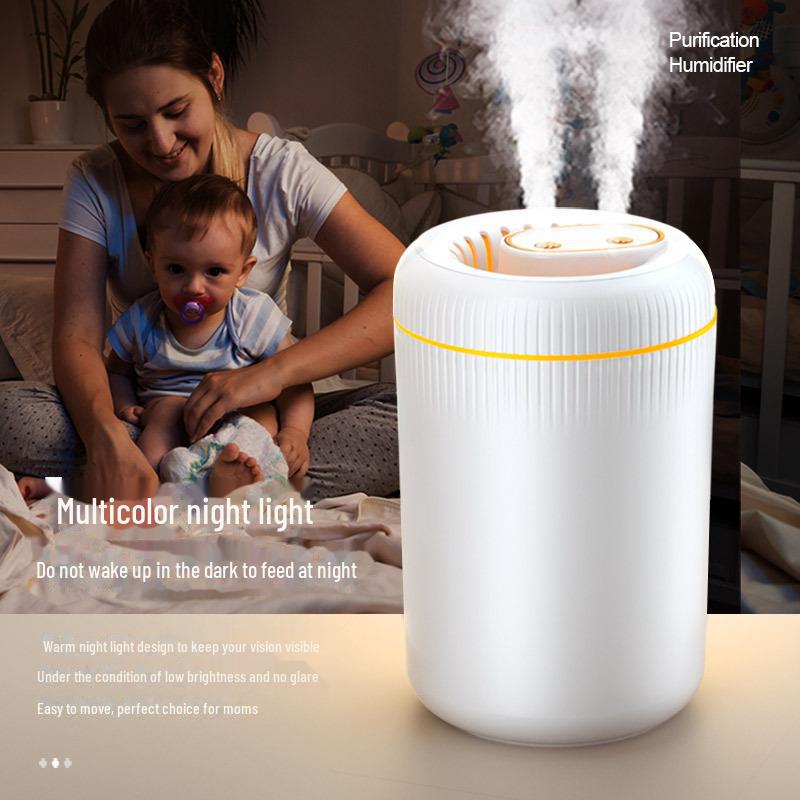 3.5L Dual Spray USB Humidifier for Home, Office, and Car