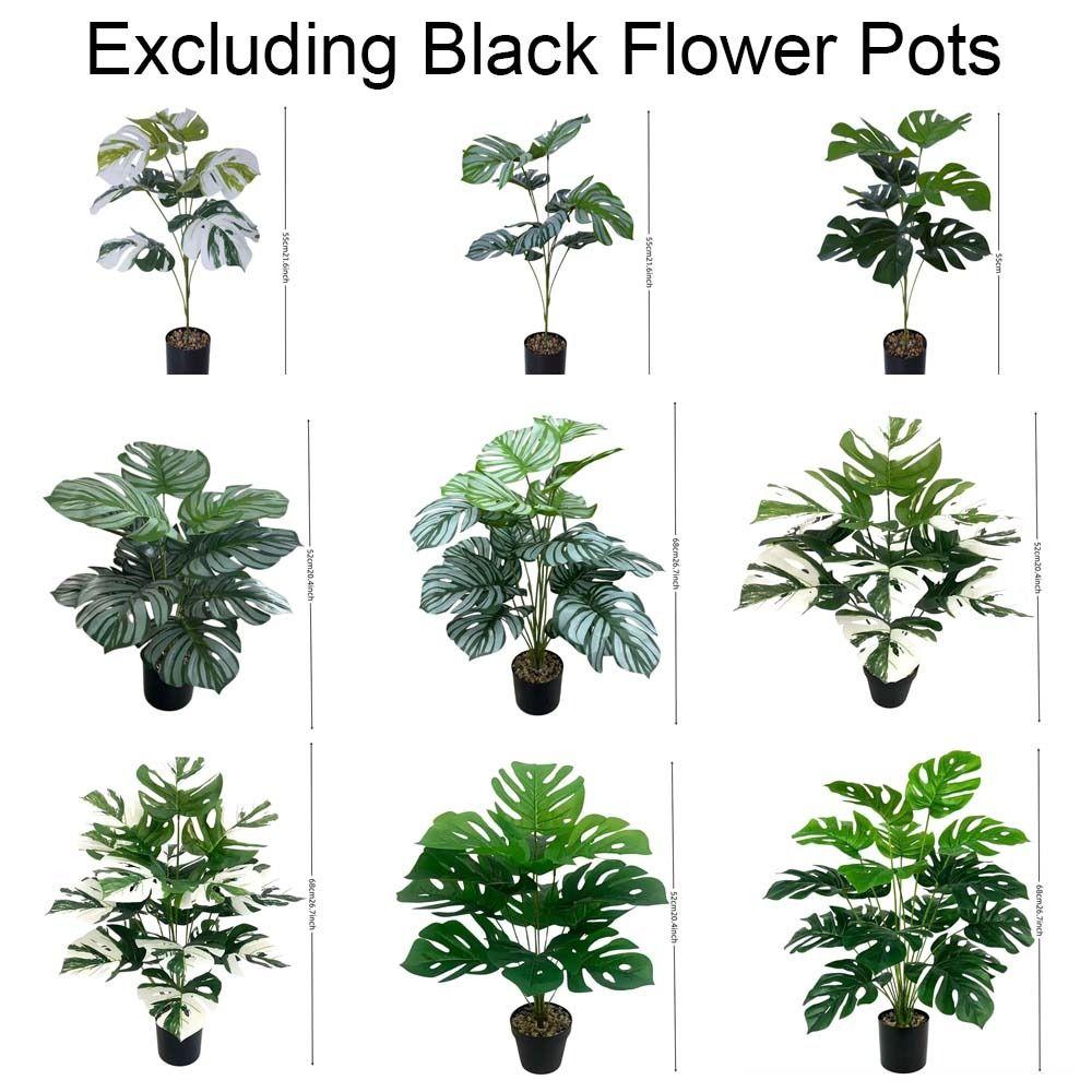 55cm Artificial Plant 12/18 Leaves Fern Plant Bundle Large Size Fake Palm Plant  Wall Decoration