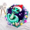 1pc Christmas Snake Folding Umbrella | Elegant Design, Fashionable Accessory, Durable Construction, Sturdy Ribs Yy251107037
