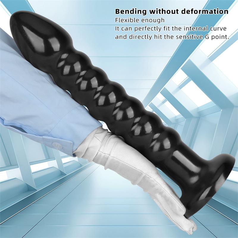 Black Super Long Anal Bead Anal Plug for Going Out To Wear Anal Strip Anal Training Torture Device Anal Expansion Anus