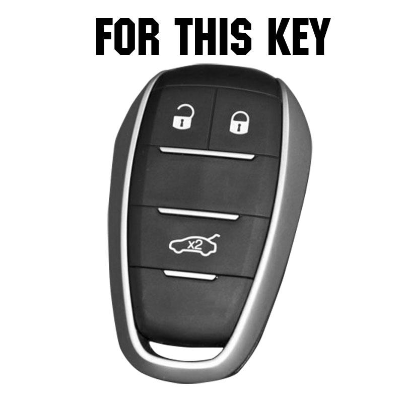 Husă din silicon pentru chei de mașină pentru Alfa Romeo Stelvio Giulia 2017 2018 Husă pentru telecomandă fără cheie Protector pentru chei