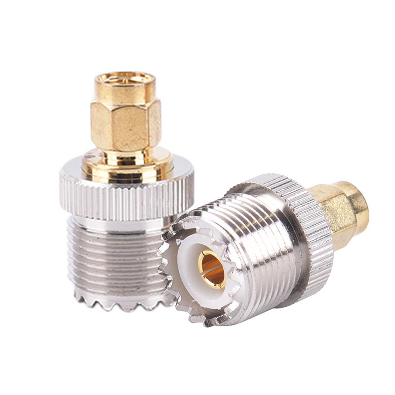 Sma Male Head Inner Screw Inner Needle To Uhf Female Walkie-Talkie Antenna Adapter