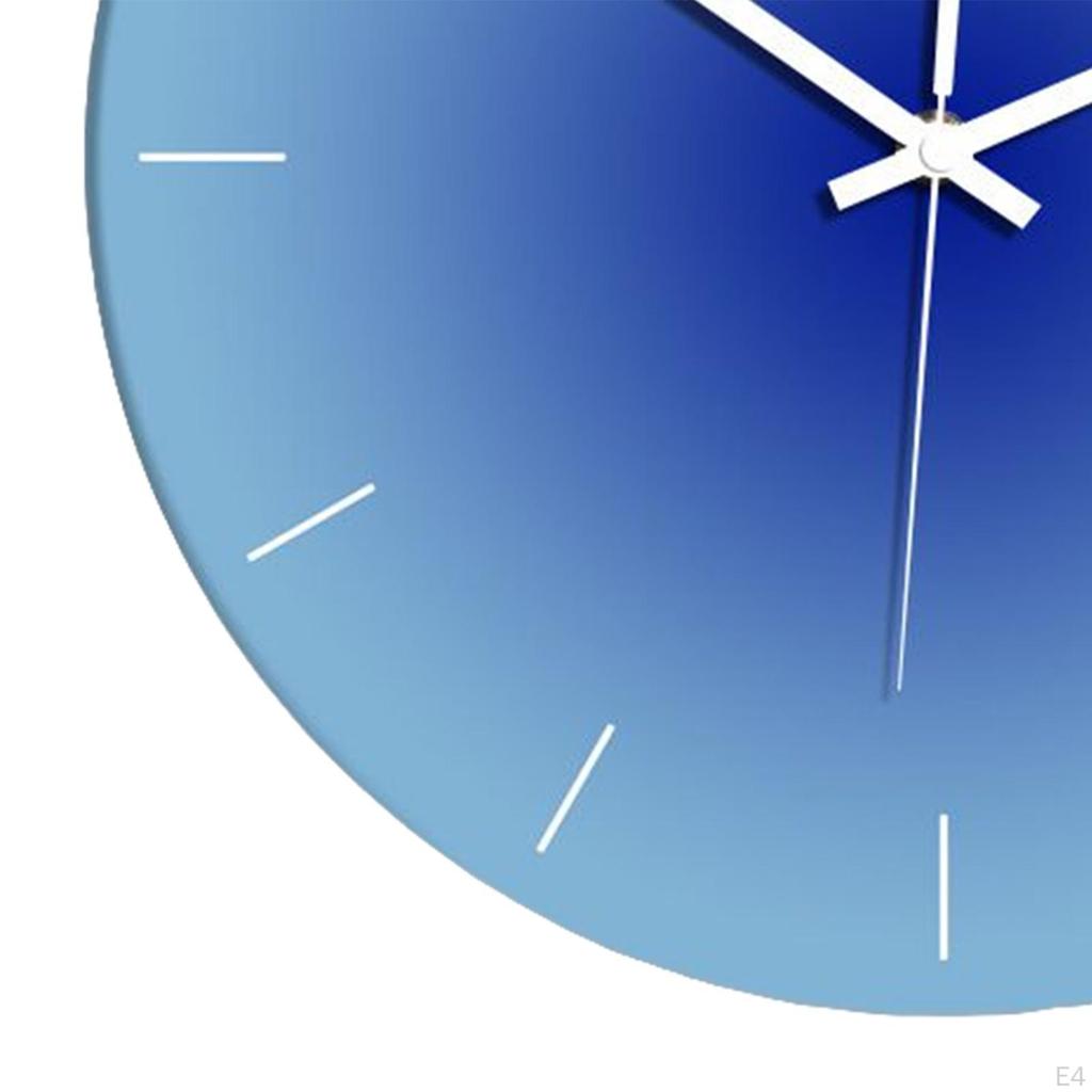 Minimalist 12 inch Wall Clock Decorative Battery Operated Watches Non Ticking Clocks for Bedroom,