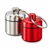 2 Pack Keychain Included Pill Bottle Container Portable Small Pocket Case Mini Storage Box  Travel