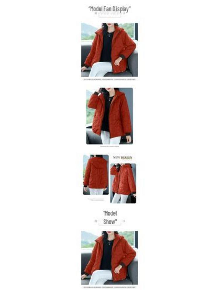 2025 Herbst Winter Große Größen Damen Kurze Jacke Trendiger Warmer Baumwollmantel