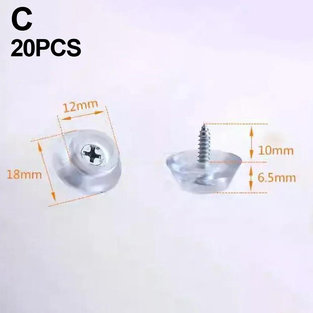 

20 шт. противоскользящие накладки на ножки стульев, силиконовые прозрачные коврики для диванов, стульев, ножек мебели, столов, защитные накладки