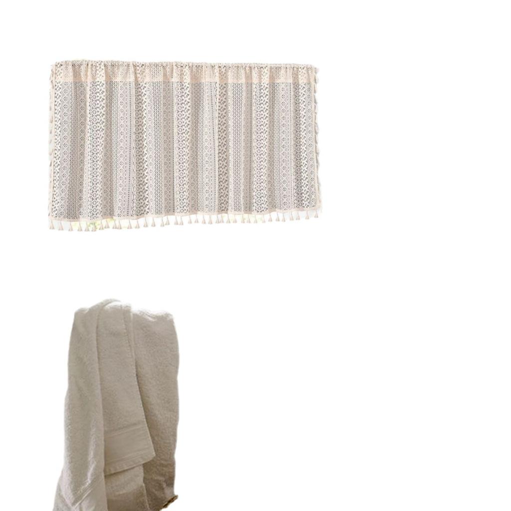 Perdea de dantelă croșetată americană Semi-perdea Perdea cu tijă Perdea deasupra ușii Dulap Bucătărie Perdea scurtă Subsol Baie Perdea mică