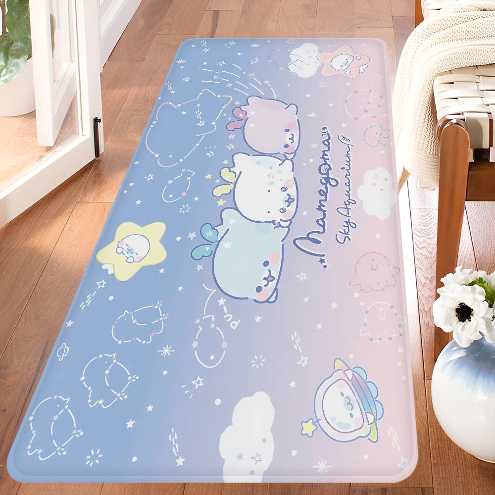 Cute Mamegoma Floor Mat INS Style Soft Bedroom Floor House Laundry Room Mat Anti-skid Household Carpets