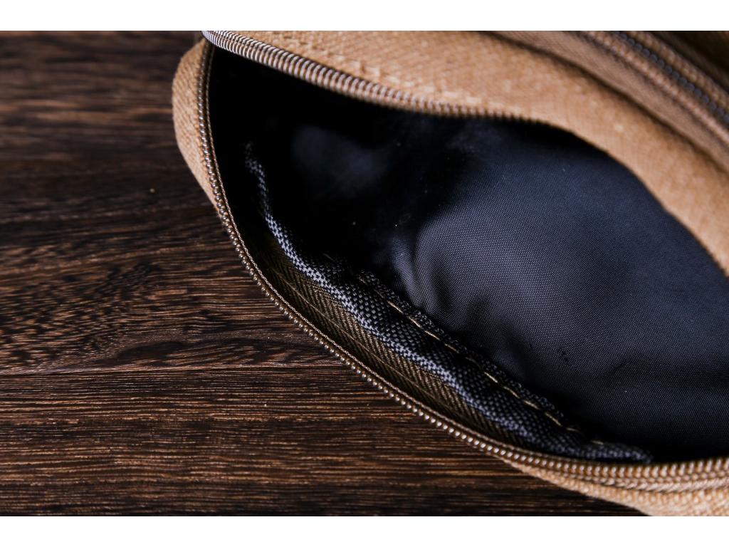 Compact Wear-Resistant Canvas Waist Bag: Multifunctional, Large Capacity, Anti-Theft, Simple Fashion