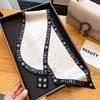 Fashion new cross small silk scarf women's headband Korean version spring, autumn and summer professional scarf small scarf square scarf headband