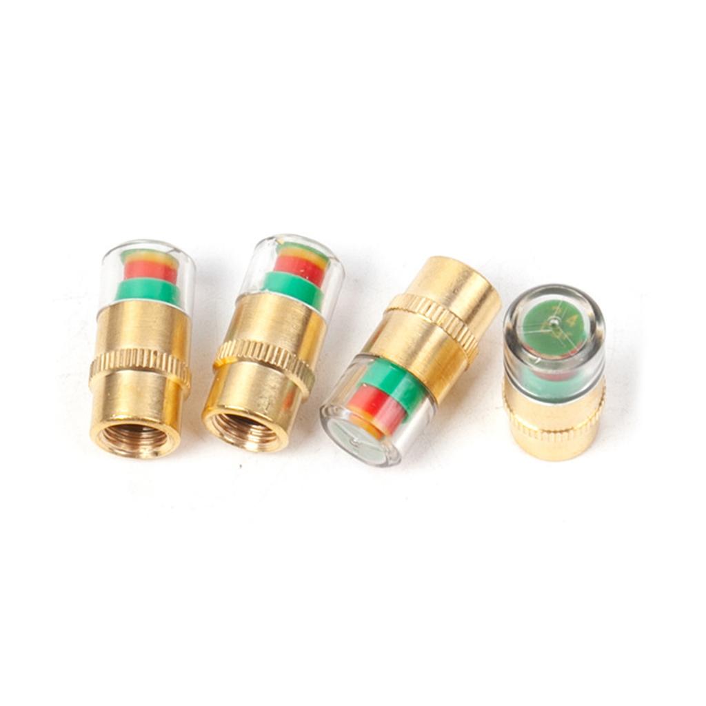 Tire Safety Indicator Valve Set of 4 for Monitoring Air Pressure Levels
