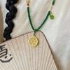 Lucky Bag Pearl Beaded Necklaces Exquisite Vintage Sweater Chain  Cheongsam