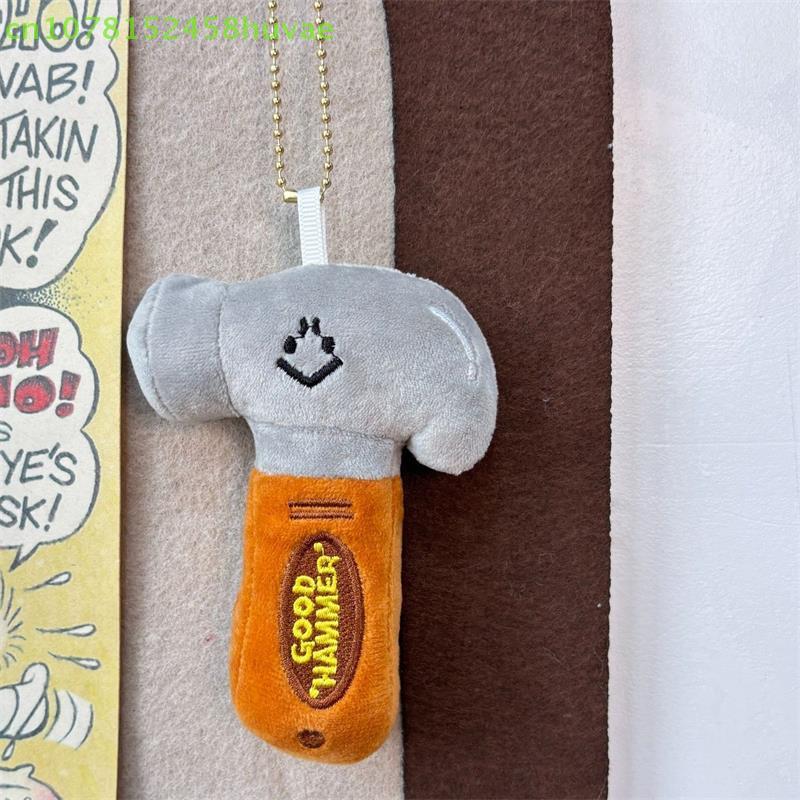 Cute Creative Funny Hammer Plush Doll Stuffed Toy Keychain Pendant Girl Backpack Charm Couple Bag Hanging Ornament