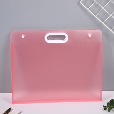 Art Portfolio Folder 17x13inch/13x11inch Plastic Artwork Storage Case with Handle for A3 A4 Drawing Sketch Photography Poster