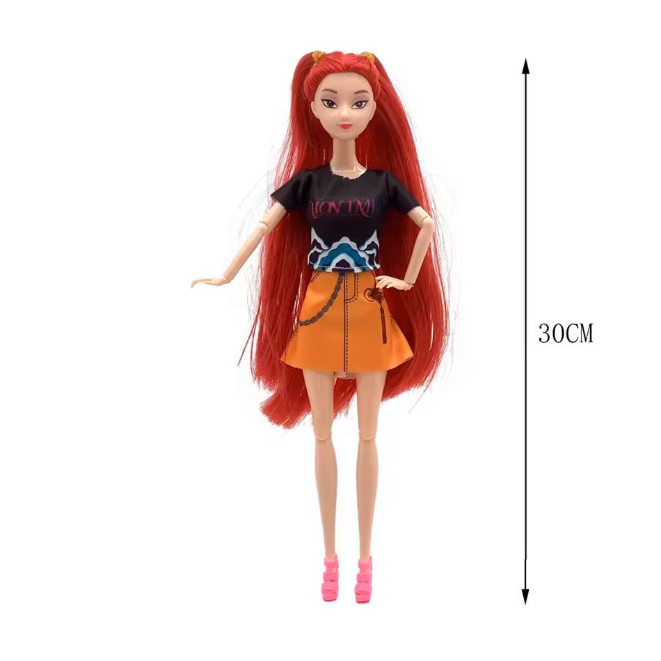 New Doll Toys Kpop Demon Hunters Action Figure Toys Rumi Mira Zoey Beautiful Princess Baby Girl Dolls Plastic DIY Toy for Girls