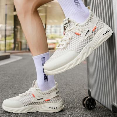 Men's Mesh Sneakers  Summer Mesh Sports Breathable Casual Shoes Comfortable Men's Running Tennis Shoes Lightweight Running Shoes
