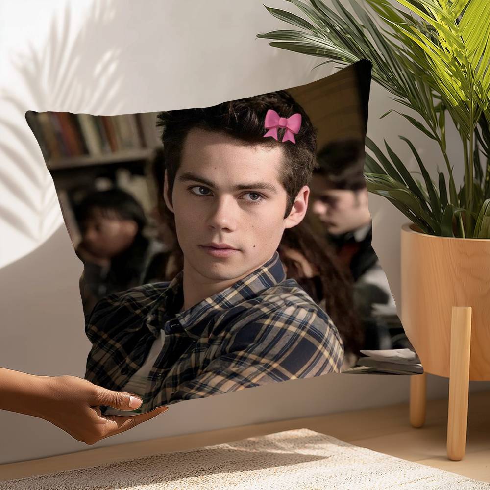 D-Дилан О Брайен Наволочка Плюшевая Ткань Мягкая Наволочка Двусторонняя Печать Наволочка Подушка Бытовые Подарки 12x12Inch