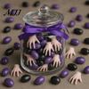 Halloween Crafting Supplies Mini Crawling Hand Ornaments, Realistic Palm Decor Props, Spooky Ornaments Props for Haunted House Party Micro Landscape